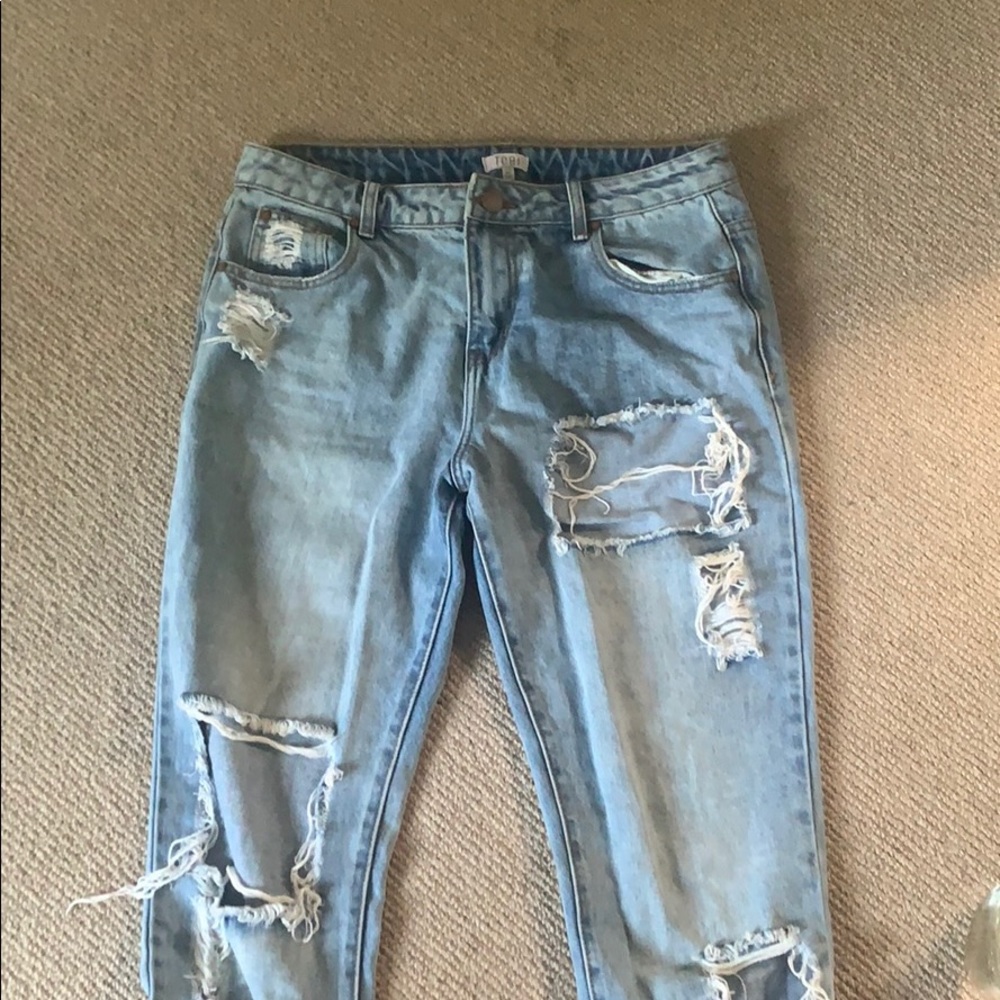 Tobi distressed ripped jeans. Size 29